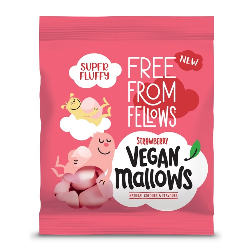 Strawberry Mallows Free From Fellows 105g