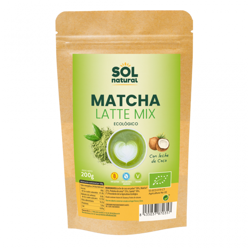 Matcha Latte Mix 200g Bio Sol Natural