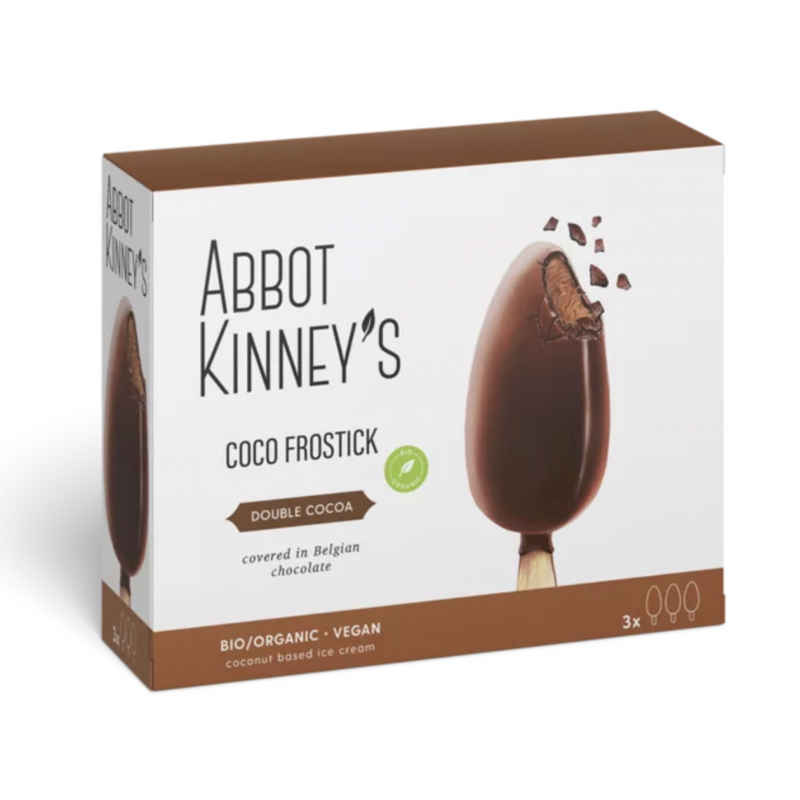 Pack Helado Coco con Doble Chocolate Bio 3x100 Abbot Kinney's