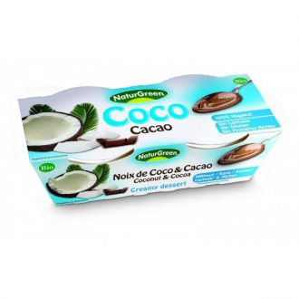 Postre chocolate con coco
